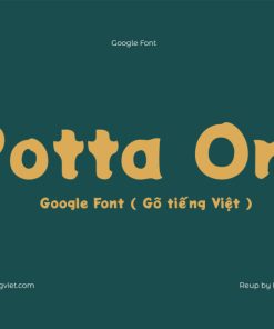 Font Việt hóa Potta One ( Font tiếng Việt )