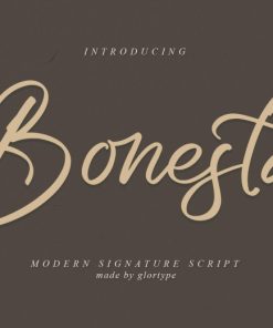 Font chữ viết tay việt hóa Fz Bonestay