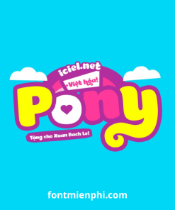 Việt hóa font iCiel Pony