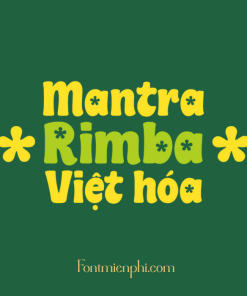 Font Việt hóa 1FTV VIP Mantra Rimba