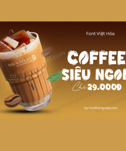 Font Việt hóa 1FTV VIP Coffee Town