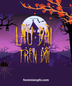 Font Việt hóa 1FTV VIP Raven Song ,font Font Halloween