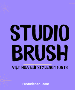 Việt hóa font SVN Studio Brush