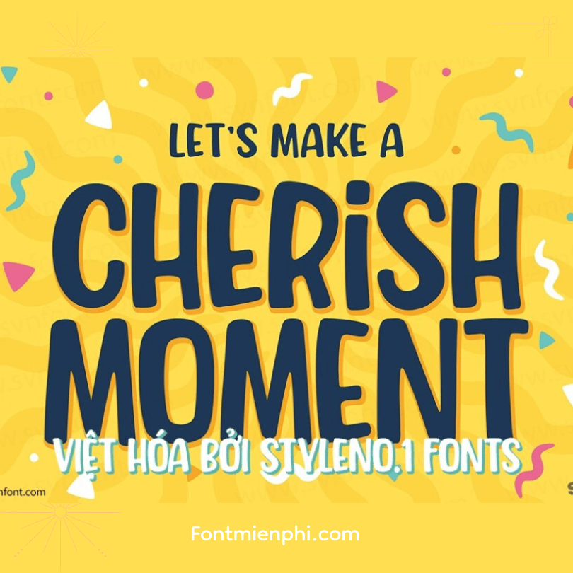 Việt hóa font SVN Cherish Moment