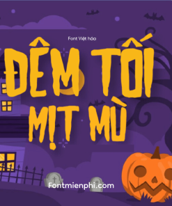 font Halloween vui nhộn, font Việt hóa kỳ quặc, 1FTV Henny Penny, phông chữ Halloween dễ thương, font chữ hoạt hình, font Việt hóa chất lượng