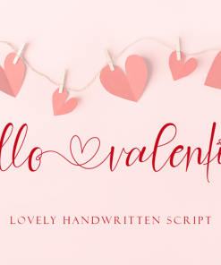 Font Hello Valentine font Nét Chữ Lãng Mạn Cho Thiết Kế Đầy Cảm Xúc